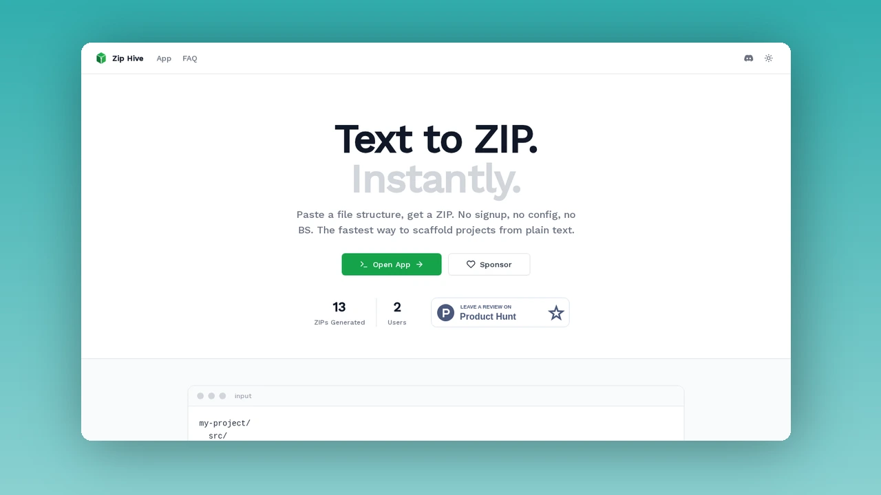 Zip Hive